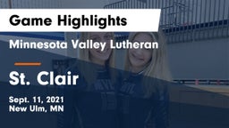 Minnesota Valley Lutheran  vs St. Clair  Game Highlights - Sept. 11, 2021