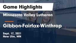 Minnesota Valley Lutheran  vs Gibbon-Fairfax-Winthrop  Game Highlights - Sept. 17, 2021