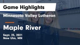 Minnesota Valley Lutheran  vs Maple River  Game Highlights - Sept. 25, 2021
