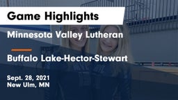 Minnesota Valley Lutheran  vs Buffalo Lake-Hector-Stewart  Game Highlights - Sept. 28, 2021