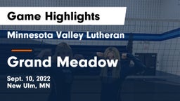Minnesota Valley Lutheran  vs Grand Meadow  Game Highlights - Sept. 10, 2022