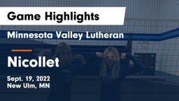Minnesota Valley Lutheran  vs Nicollet  Game Highlights - Sept. 19, 2022