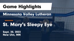 Minnesota Valley Lutheran  vs St. Mary's Sleepy Eye Game Highlights - Sept. 20, 2022