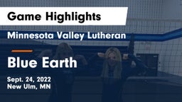 Minnesota Valley Lutheran  vs Blue Earth  Game Highlights - Sept. 24, 2022