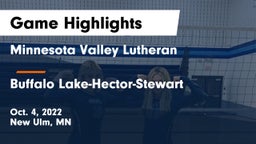 Minnesota Valley Lutheran  vs Buffalo Lake-Hector-Stewart  Game Highlights - Oct. 4, 2022