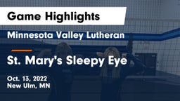 Minnesota Valley Lutheran  vs St. Mary's Sleepy Eye Game Highlights - Oct. 13, 2022