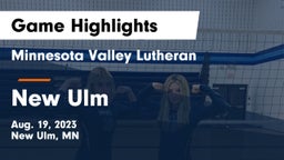Minnesota Valley Lutheran  vs New Ulm  Game Highlights - Aug. 19, 2023
