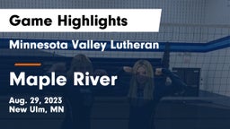 Minnesota Valley Lutheran  vs Maple River  Game Highlights - Aug. 29, 2023