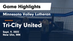 Minnesota Valley Lutheran  vs Tri-City United  Game Highlights - Sept. 9, 2023