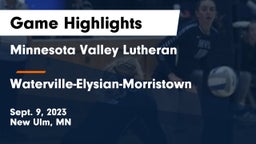 Minnesota Valley Lutheran  vs Waterville-Elysian-Morristown  Game Highlights - Sept. 9, 2023
