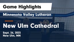 Minnesota Valley Lutheran  vs New Ulm Cathedral  Game Highlights - Sept. 26, 2023