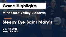 Minnesota Valley Lutheran  vs Sleepy Eye Saint Mary’s Game Highlights - Oct. 12, 2023