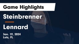 Steinbrenner  vs Lennard  Game Highlights - Jan. 19, 2024