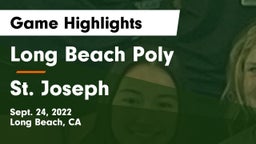 Long Beach Poly  vs St. Joseph  Game Highlights - Sept. 24, 2022