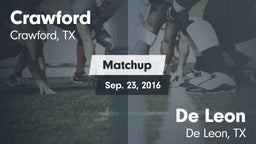 Matchup: Crawford  vs. De Leon  2016