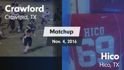 Matchup: Crawford  vs. Hico  2016