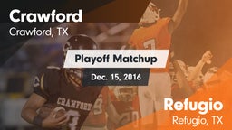 Matchup: Crawford  vs. Refugio  2016