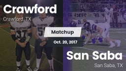 Matchup: Crawford  vs. San Saba  2017