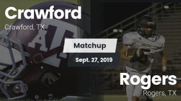 Matchup: Crawford  vs. Rogers  2019