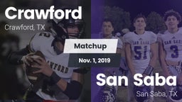 Matchup: Crawford  vs. San Saba  2019