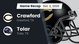 Recap: Crawford  vs. Tolar  2020