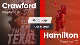 Matchup: Crawford  vs. Hamilton  2020