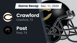 Recap: Crawford  vs. Post  2020