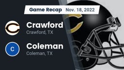 Recap: Crawford  vs. Coleman  2022