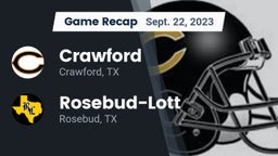 Recap: Crawford  vs. Rosebud-Lott  2023