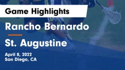 Rancho Bernardo  vs St. Augustine  Game Highlights - April 8, 2022