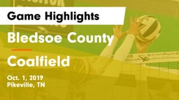 Bledsoe County  vs Coalfield  Game Highlights - Oct. 1, 2019