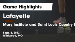 Lafayette  vs Mary Institute and Saint Louis Country Day School Game Highlights - Sept. 8, 2022