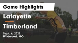 Lafayette  vs Timberland  Game Highlights - Sept. 6, 2023
