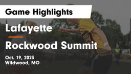 Lafayette  vs Rockwood Summit  Game Highlights - Oct. 19, 2023