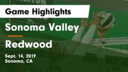 Sonoma Valley  vs Redwood  Game Highlights - Sept. 14, 2019
