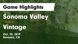 Sonoma Valley  vs Vintage  Game Highlights - Oct. 23, 2019