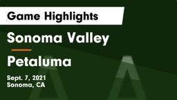Sonoma Valley  vs Petaluma  Game Highlights - Sept. 7, 2021