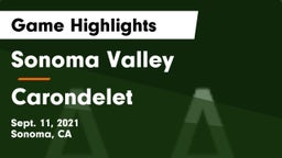Sonoma Valley  vs Carondelet  Game Highlights - Sept. 11, 2021