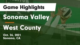 Sonoma Valley  vs West County  Game Highlights - Oct. 26, 2021