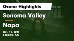 Sonoma Valley  vs Napa  Game Highlights - Oct. 11, 2023
