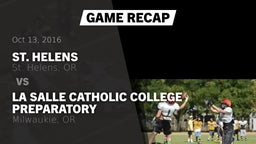 Recap: St. Helens  vs. La Salle Catholic College Preparatory 2016