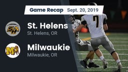 Recap: St. Helens  vs. Milwaukie  2019