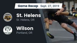 Recap: St. Helens  vs. Wilson  2019