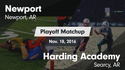 Matchup: Newport  vs. Harding Academy  2016