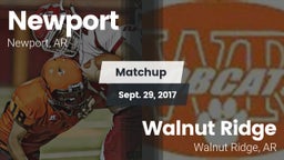 Matchup: Newport  vs. Walnut Ridge  2017