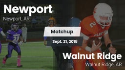 Matchup: Newport  vs. Walnut Ridge  2018