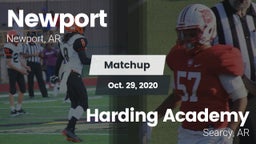 Matchup: Newport  vs. Harding Academy  2020