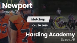 Matchup: Newport  vs. Harding Academy  2020