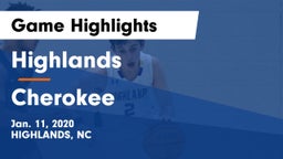 Highlands  vs Cherokee  Game Highlights - Jan. 11, 2020