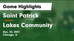 Saint Patrick  vs Lakes Community  Game Highlights - Dec. 22, 2021